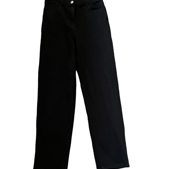 Wilfred Free The Melina High Rise Straight Leg Denim Pant Black Size 6 - Picture 6 of 13